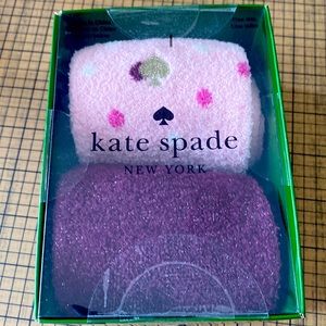 Kate Spade fuzzy socks.
